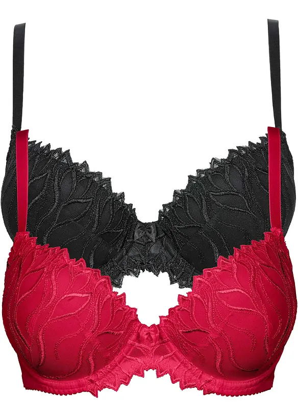 Reggiseno con coppe preformate e ferretto (pacco da 2), bonprix