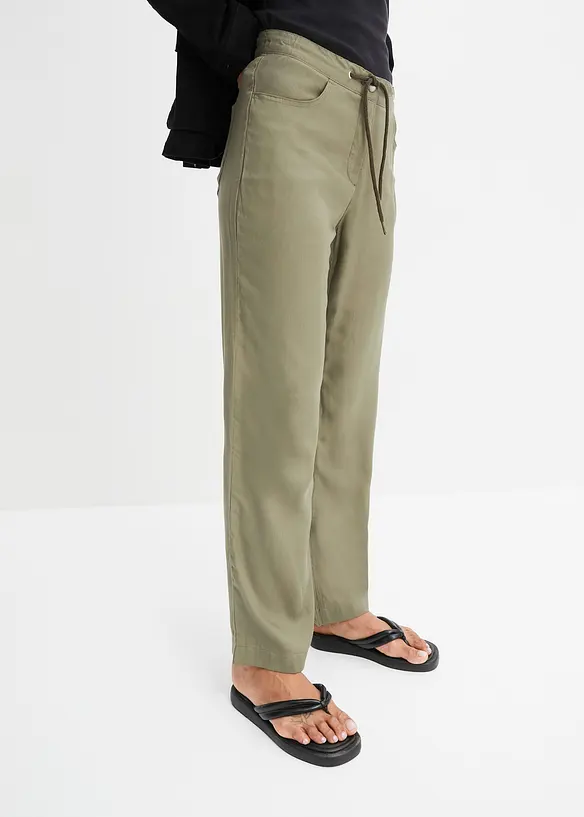 Pantaloni cargo leggeri in lyocell fluente, bonprix