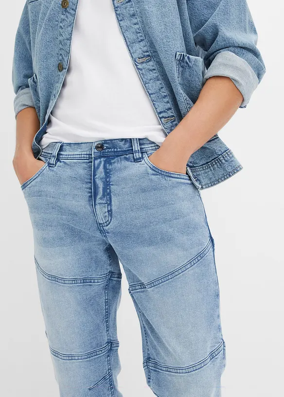 Jeans a pinocchietto elasticizzati regular fit, straight, bonprix