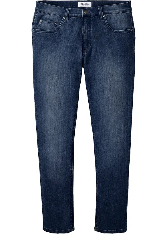 Jeans elasticizzati leggeri slim fit, straight, bonprix