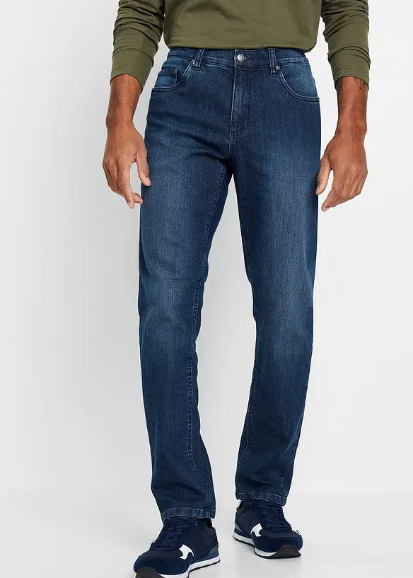 Jeans elasticizzati leggeri slim fit, straight, bonprix