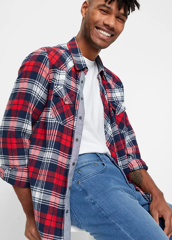 Jeans elasticizzati leggeri slim fit, straight, bonprix
