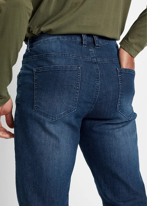 Jeans elasticizzati leggeri slim fit, straight, bonprix