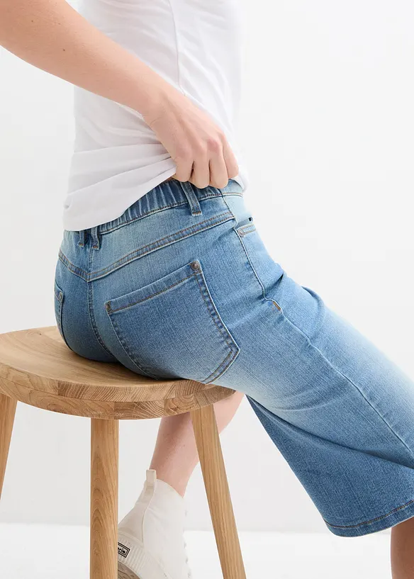 Jeans elasticizzati straight, vita alta, bonprix