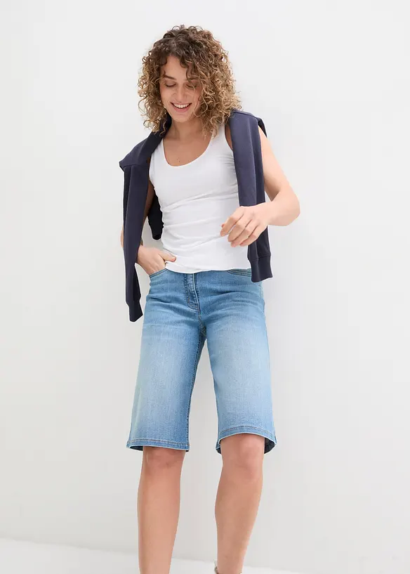 Jeans elasticizzati straight, vita alta, bonprix