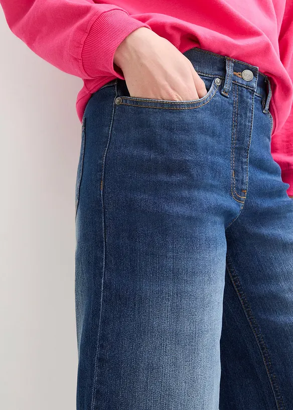 Jeans elasticizzati straight, vita alta, bonprix