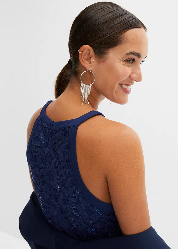 Abito lungo con pizzo, bonprix