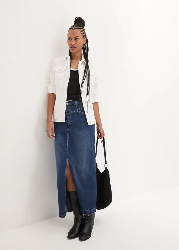 Gonna lunga di jeans, bonprix