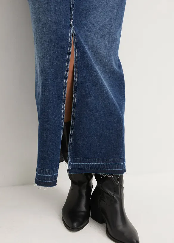 Gonna lunga di jeans, bonprix