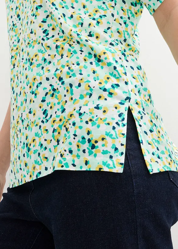 Maglia di jersey in misto lino e viscosa, bonprix