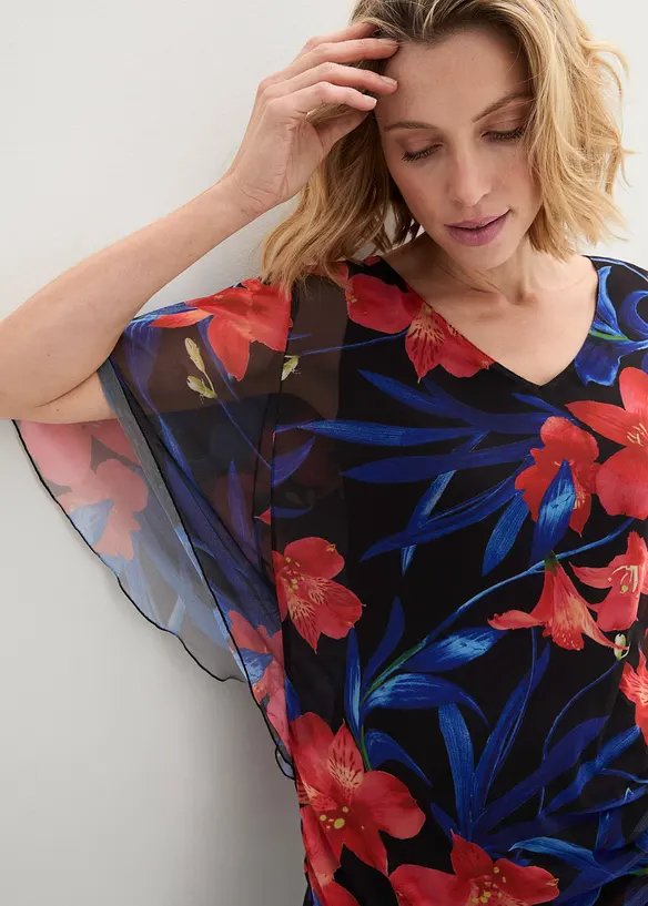 Maglia lunga in mesh, bonprix