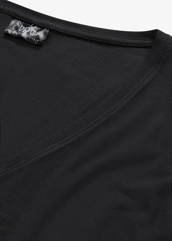 Maglia lunga in misto viscosa, bonprix