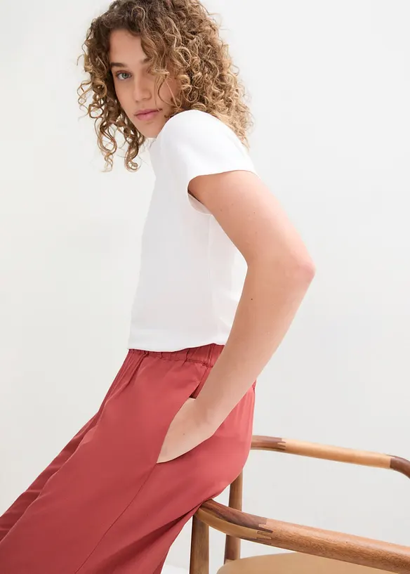 Pantaloni culotte in viscosa, bonprix