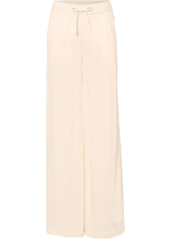 Pantaloni larghi in viscosa lucida leggera, bonprix