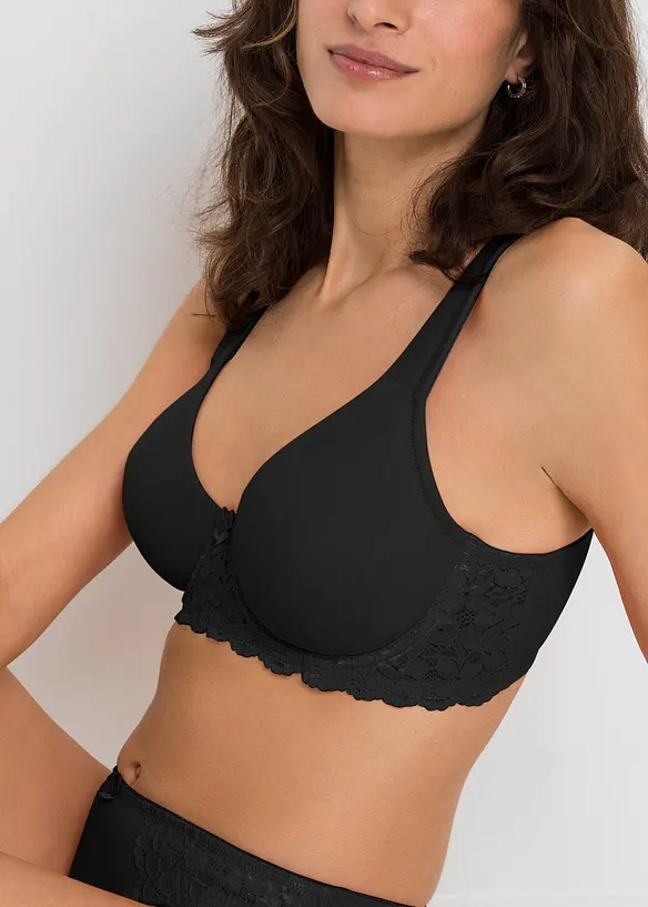 Reggiseno t-shirt con ferretto e spalline imbottite, bonprix