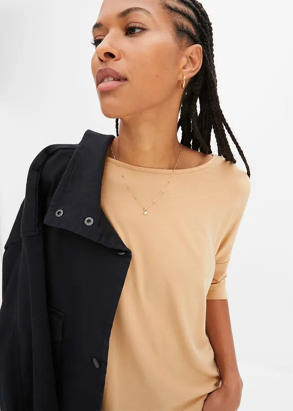 Maglia boxy in misto viscosa morbido, bonprix