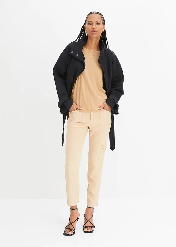 Maglia boxy in misto viscosa morbido, bonprix