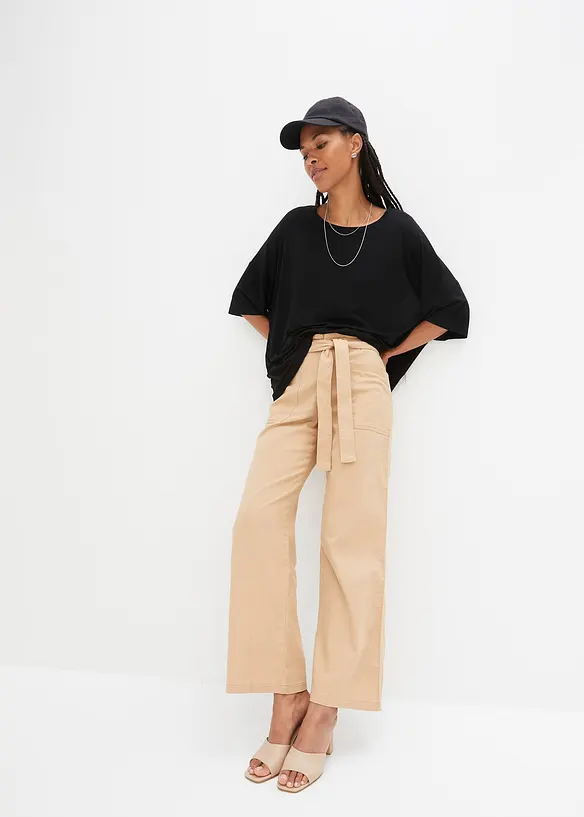Maxi maglia in viscosa fluente, bonprix