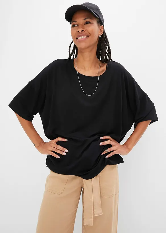 Maxi maglia in viscosa fluente, bonprix