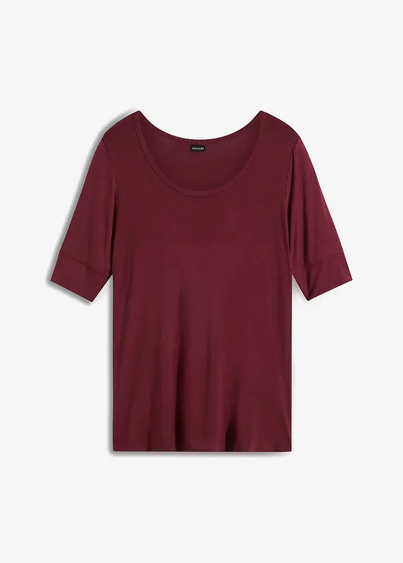 Maglia con scollo rotondo in viscosa morbida, bonprix