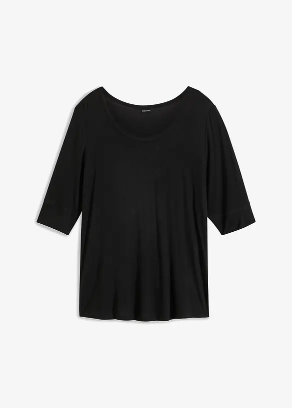 Maglia con scollo rotondo in viscosa morbida, bonprix