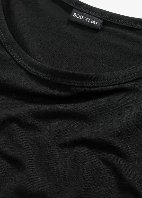 Maglia con scollo rotondo in viscosa morbida, bonprix