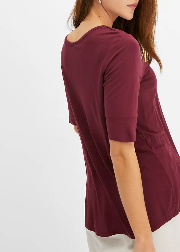 Maglia con scollo rotondo in viscosa morbida, bonprix