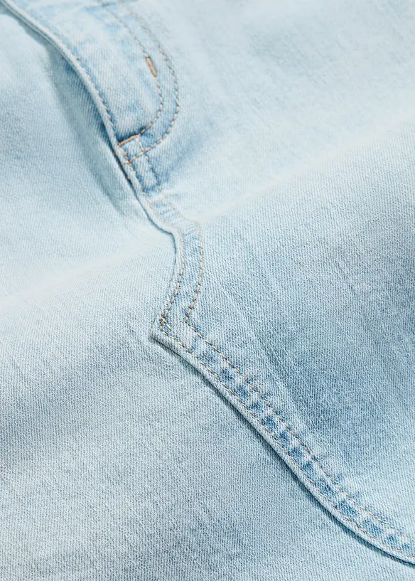 Gonna di jeans con spacco, bonprix