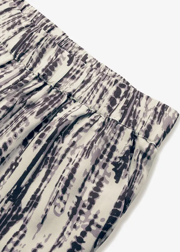Pantaloni con elastico in vita in viscosa fluente, bonprix