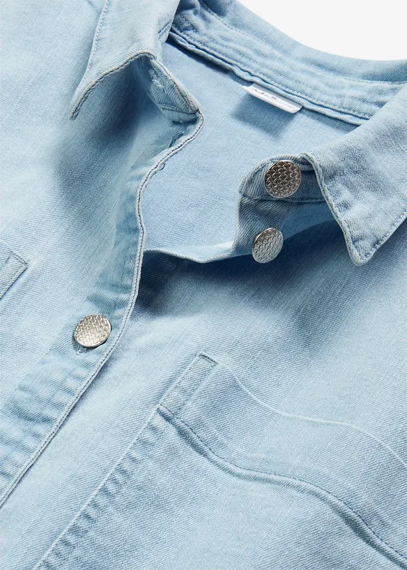 Camicia di jeans boxy cropped, bonprix