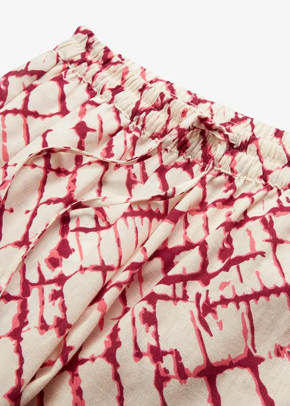 Pantaloni larghi con stampa, bonprix