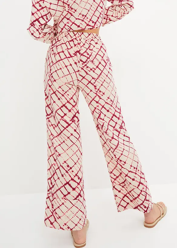 Pantaloni larghi con stampa, bonprix