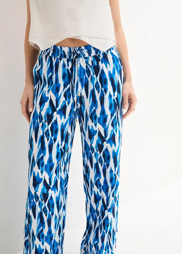 Pantaloni a palazzo in viscosa fluente, bonprix