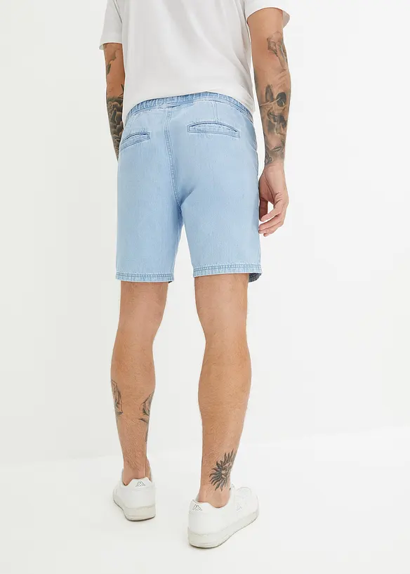 Bermuda di jeans con elastico in vita, regular fit, bonprix
