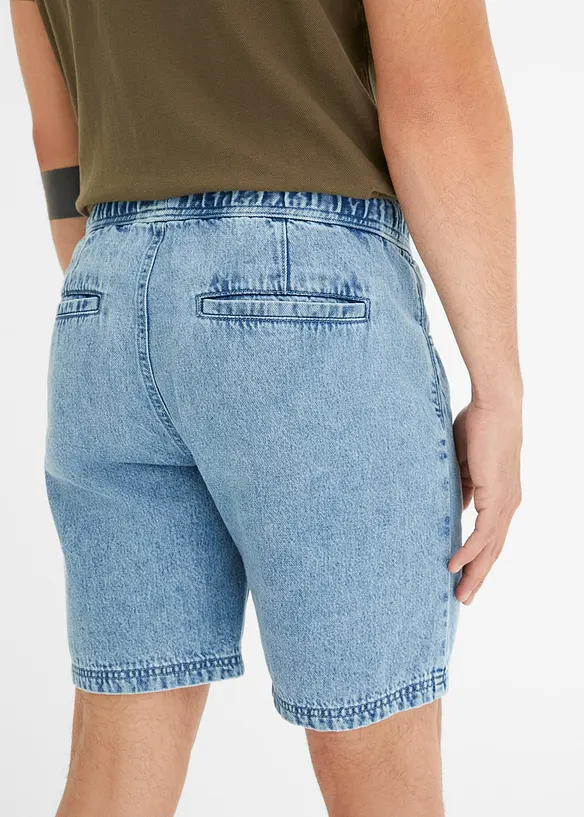 Bermuda di jeans con elastico in vita, regular fit, bonprix