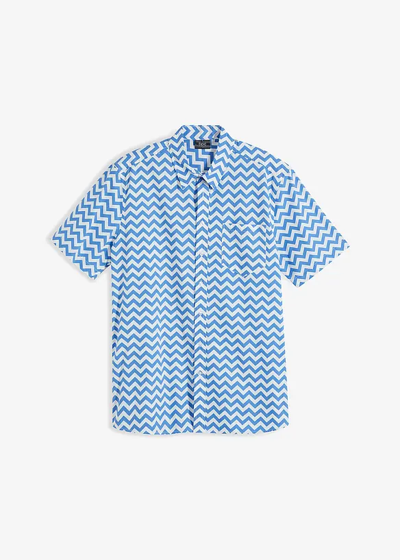 Camicia a maniche corte in fantasia grafica, bpc bonprix collection