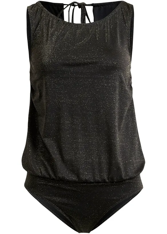 Costume intero glitterato, bonprix