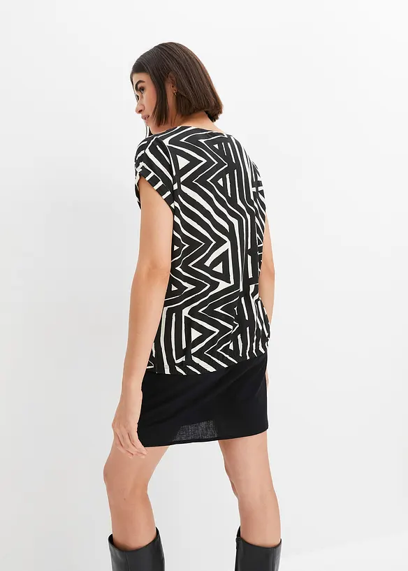 Maglia oversize in misto viscosa fluente, bonprix