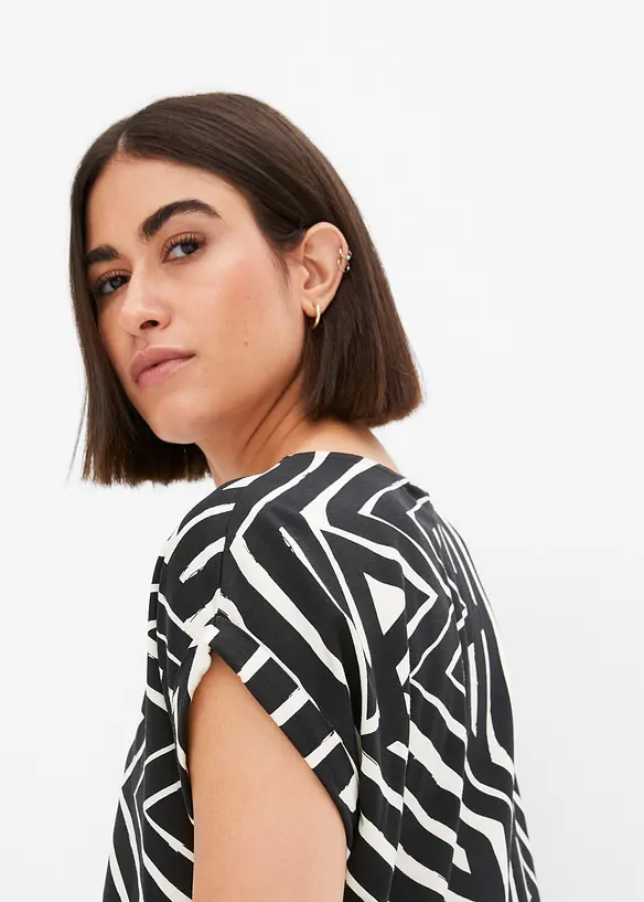 Maglia oversize in misto viscosa fluente, bonprix