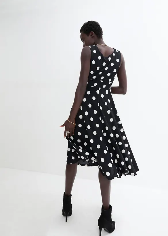 Abito in maglina a pois, bonprix