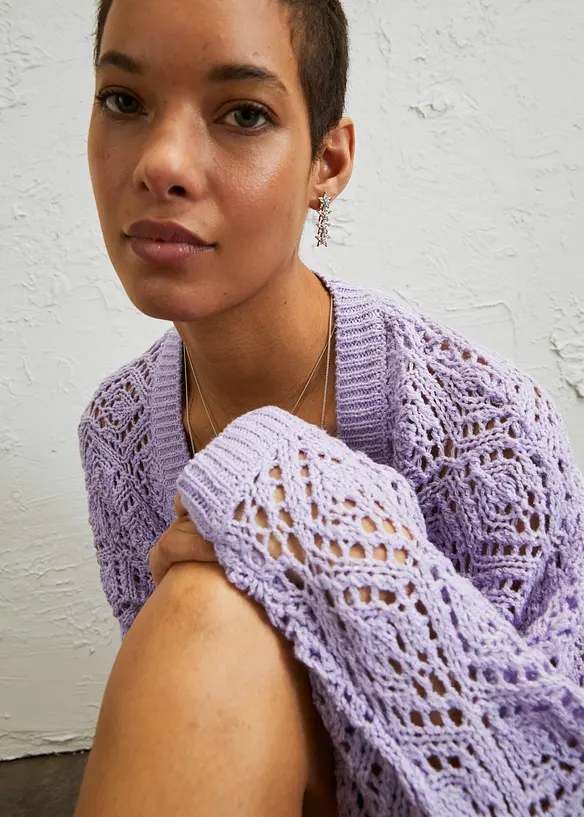 Cardigan traforato, bonprix