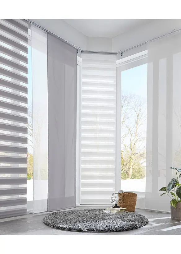 Tenda a pannello sablé leggermente lucida (pacco da 1), bonprix