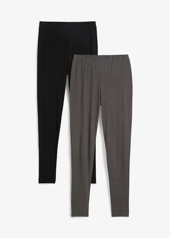 Leggings con puro cotone biologico (pacco da 2), bonprix
