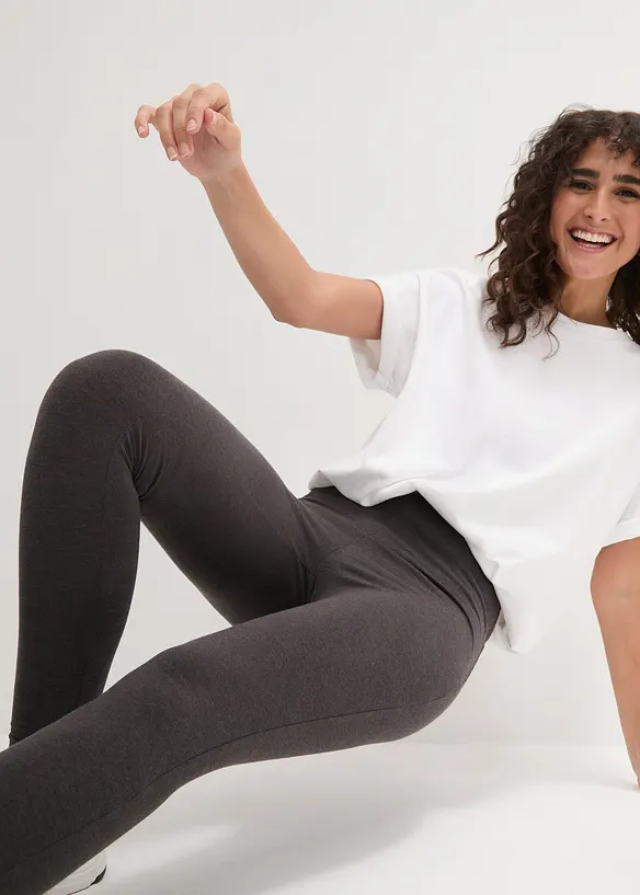 Leggings con puro cotone biologico (pacco da 2), bonprix