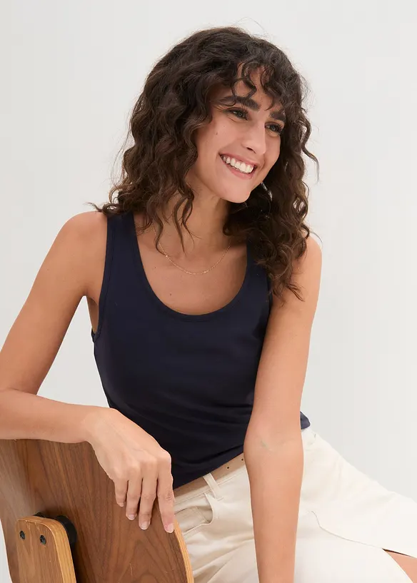 Canotta elasticizzata (pacco da 2), bonprix