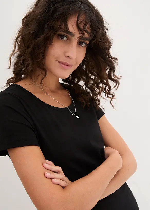 Abito di jersey elasticizzato con cotone biologico, bonprix