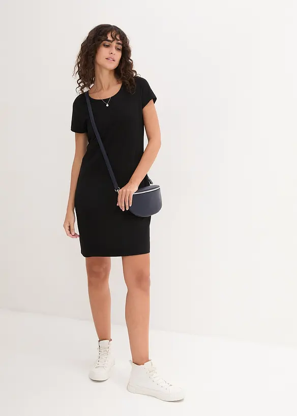 Abito di jersey elasticizzato con cotone biologico, bonprix