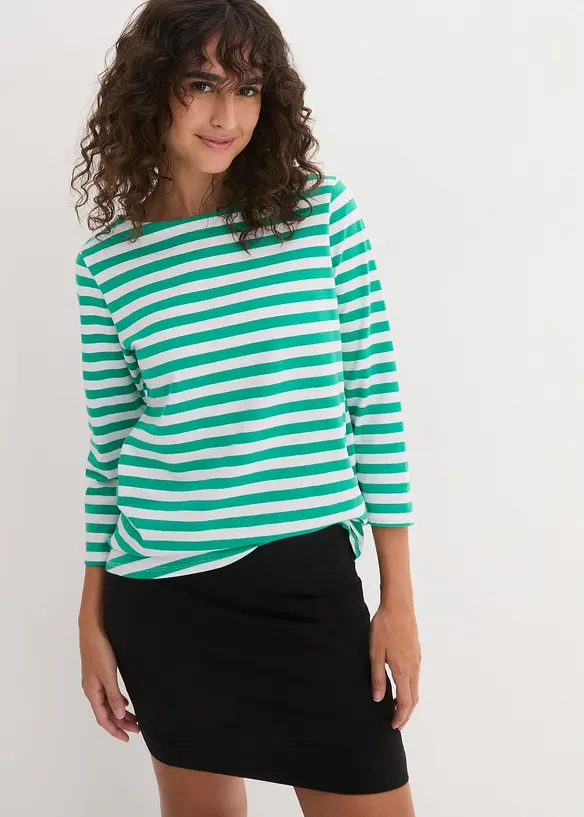 Gonna in jersey elasticizzato con cotone biologico (pacco da 2), bonprix