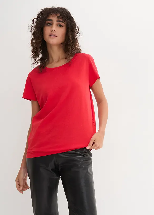 Maglia con scollo rotondo e maniche corte (pacco da 5), bonprix