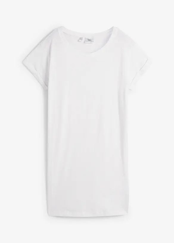 T-shirt lunga in puro cotone, bonprix